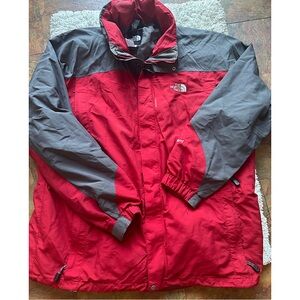 The North Face Bold Red and Charcoal Performance Jacket